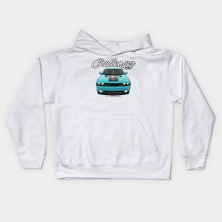 Challenger SRT8 Light Blue by pjesusart Kids Hoodie